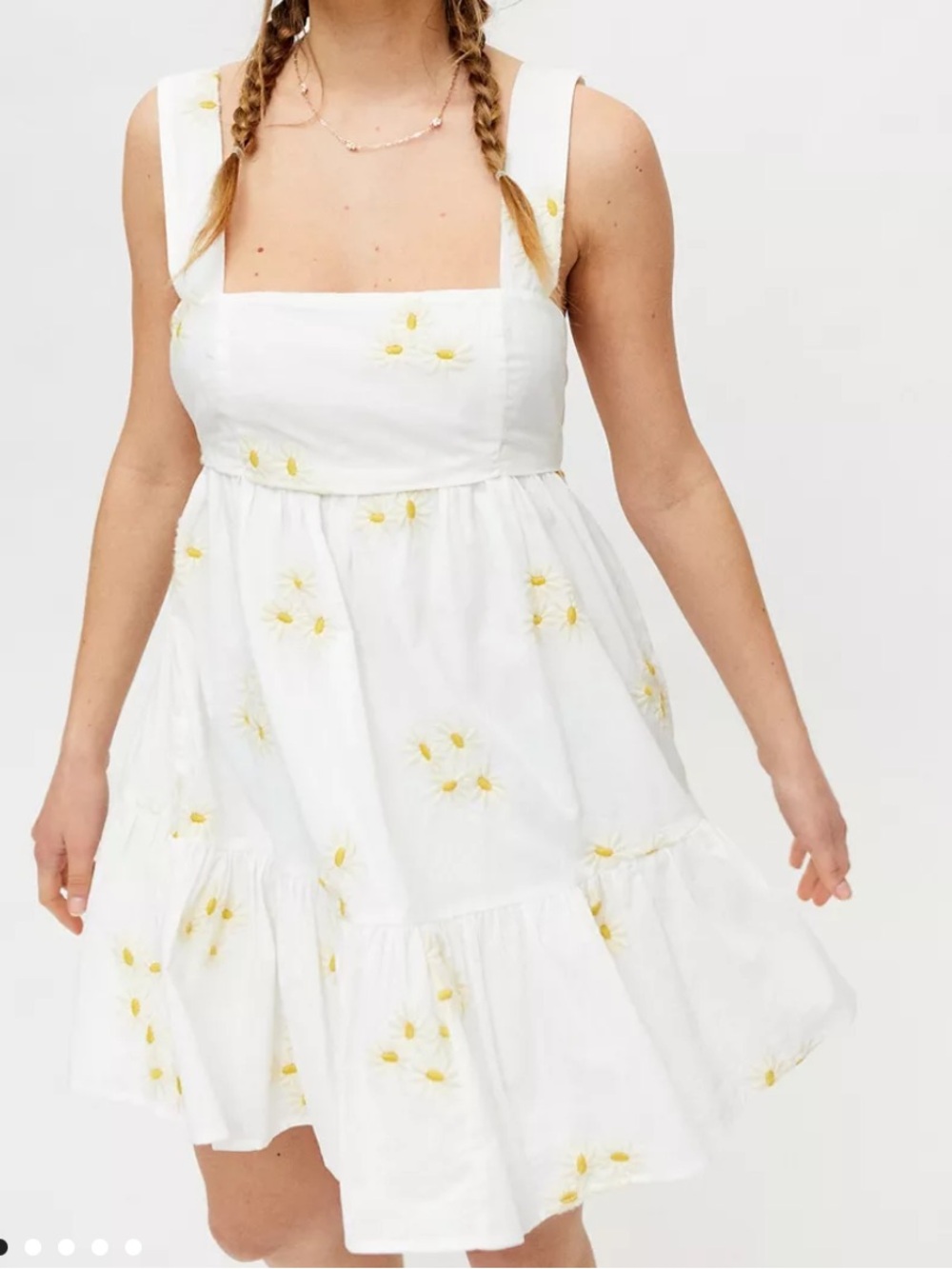 NWT Altar’d State Daisy Embroidered Mini Dress Size S